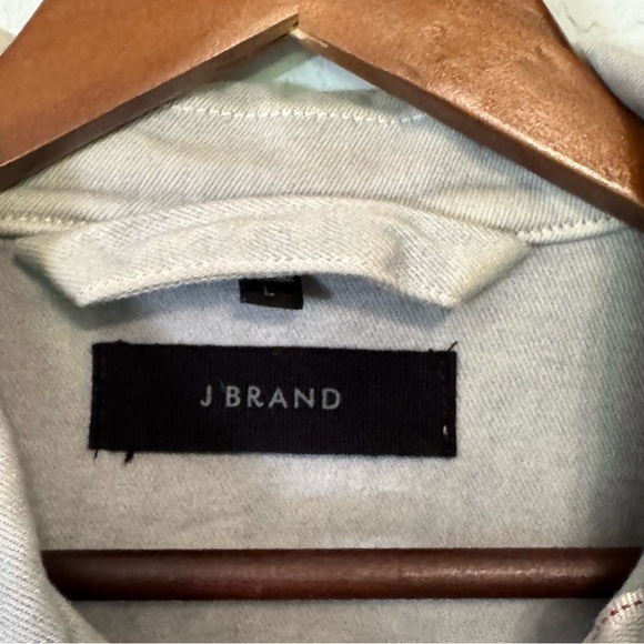 Men's J Brand Gray Heavy Greywash Denim Jacket Classic Design - Picture 4 of 12